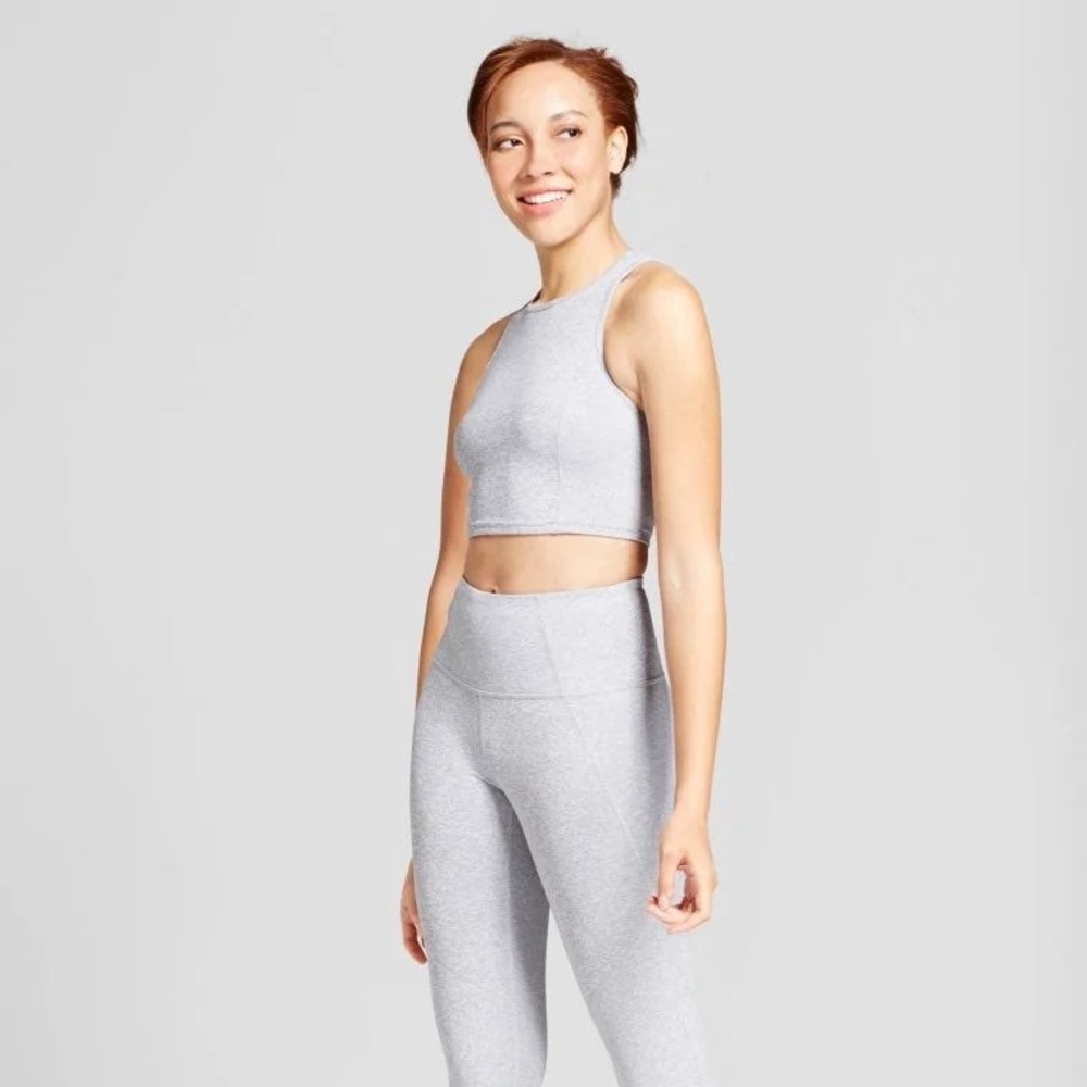 Women’s Grey Stripe Leggings